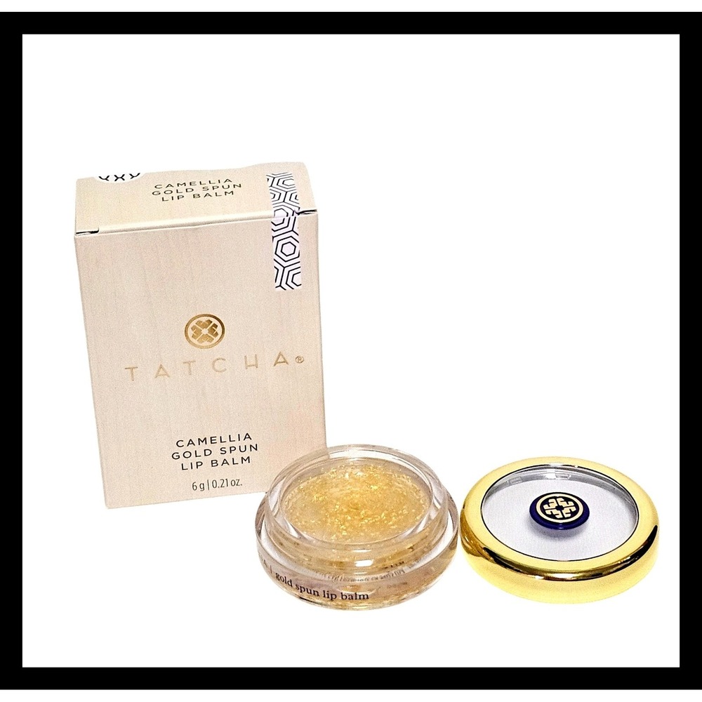 TATCHA Gold Spun Camellia Lip Balm 0.21oz | 6 g Lip Treatment Full Size New